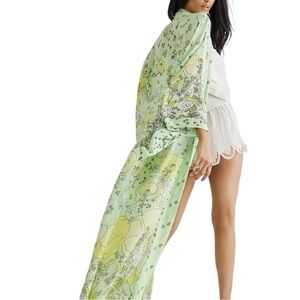Free People Hidden Hills Maxi Kimono NWOT OS MSRP $88